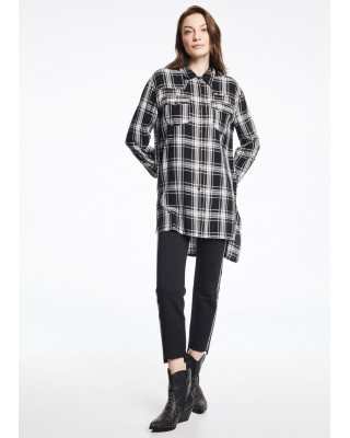 GAUDI JEANS CAMICIA LUNGA CHECK M/L* 121BD45011