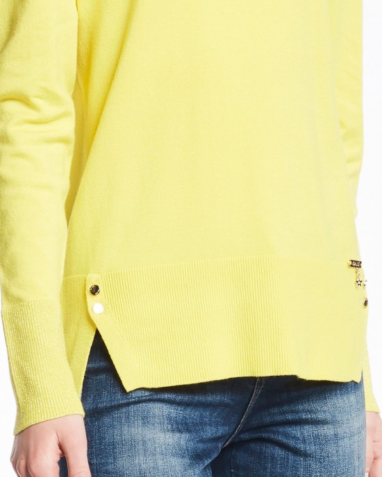 GAUDI JEANS MAGLIA GIROCOLLO M/L A SBUFFO* 121BD53006 GAUDI JEANS MAGLIA GIROCOLLO M/L A SBUFFO* 121BD53006