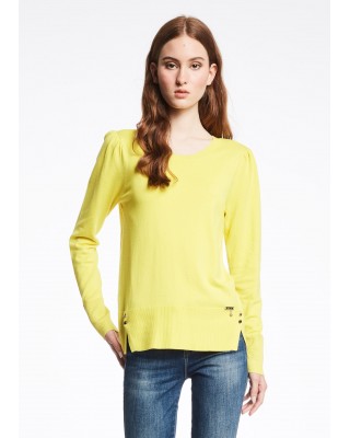 GAUDI JEANS MAGLIA GIROCOLLO M/L A SBUFFO* 121BD53006