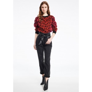 GAUDI JEANS MAGLIA GIROCOLLO M/L JACQUARD ANIMALIER* 121BD53045