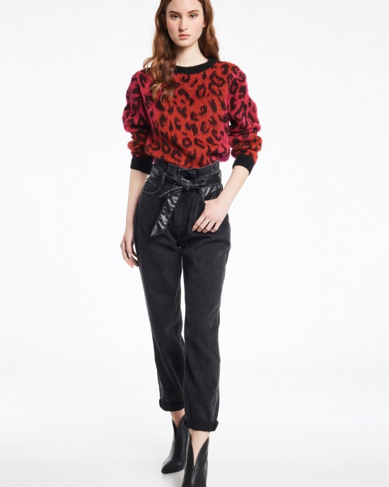 GAUDI JEANS MAGLIA GIROCOLLO M/L JACQUARD ANIMALIER* 121BD53045 GAUDI JEANS MAGLIA GIROCOLLO M/L JACQUARD ANIMALIER* 121BD53045