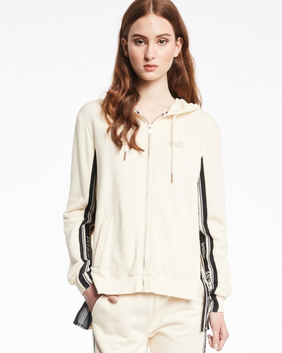 GAUDI JEANS MAGLIA DI FELPA CON CAPPUCCIO* 121BD64001 GAUDI JEANS MAGLIA DI FELPA CON CAPPUCCIO* 121BD64001