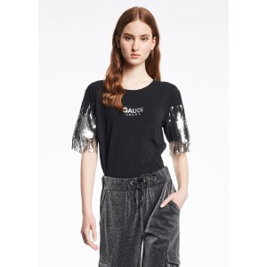 GAUDI JEANS T-SHIRT PARICOLLO  M/C* 121BD64024