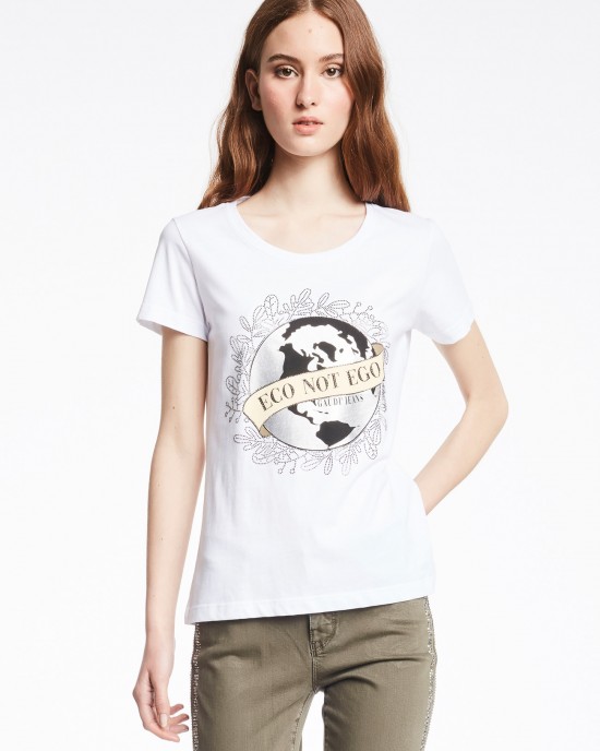 GAUDI JEANS T-SHIRT GIROCOLLO M/C* 121BD64070 GAUDI JEANS T-SHIRT GIROCOLLO M/C* 121BD64070