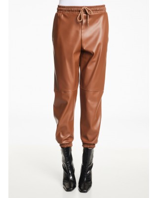 GAUDI FASHION PANTALONE IN FINTA PELLE * 121FD28004