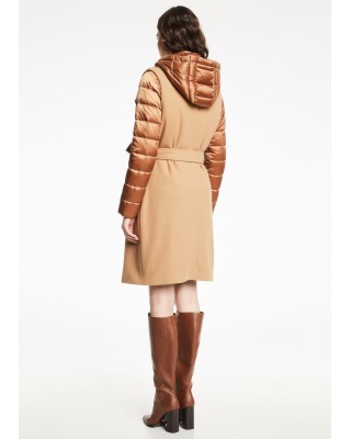 GAUDI FASHION COMPLETO: CAPPOTTO S-M + PIUMINO CON CAPPUCCIO M-L * 121FD35010