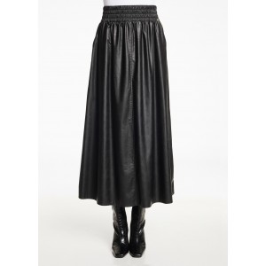 GAUDI FASHION GONNA LUNGA IN FINTA PELLE * 121FD78004